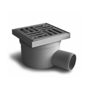 SIFON TERASA VALEasy GRATAR PP INOX 100x100 IESIRE D. 40 - VALROM - Image 1