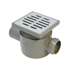 SIFON VALEasy ''V'' PARD.1IN D. 40-1OUT D. 50 H80 PREL.SI GRAT.INOX - VALROM - imagine 1