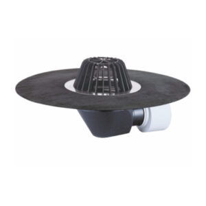 RECEPTOR ACOPERIS VALRain IESIRE ORIZONTALA DN 75/110 CU GULER BITUM SI PARAFRUNZAR - VALROM - imagine 1