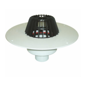 RECEPTOR ACOPERIS VALRain VERTICAL DN125 CU GULER DIN PVC SI PARAFRUNZAR - VALROM - Image 1