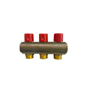 COLECTOR BARA D.1'' CU 3 CIRC. EUROCON SI ROBINETE ROSU - VALROM - Image 1