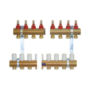 KIT DISTRIB./COLECTOR VALThermio EUROCON CU DEBITMETRE 12 CIRC.1'' - VALROM - Image 1