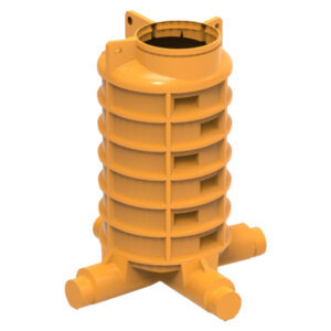 CAMIN VIZITARE EN VALPlast 90grd 3IN 1OUT D.315/250 H=1730 - VALROM - Image 1
