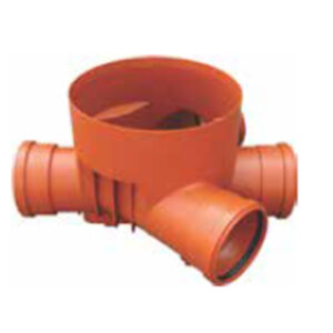 BAZA VALPlast CAMIN RACORD/INSPECTIE DN315 45# 3IN 1OUT D.160 - VALROM - imagine 1